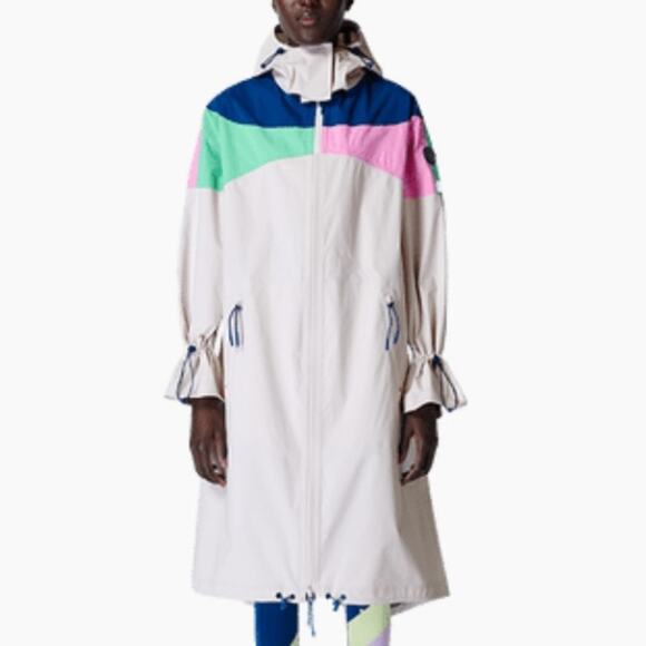 Sweaty Betty Retro Parachute Long Parka - Colorblock Size M - Picture 2 of 10
